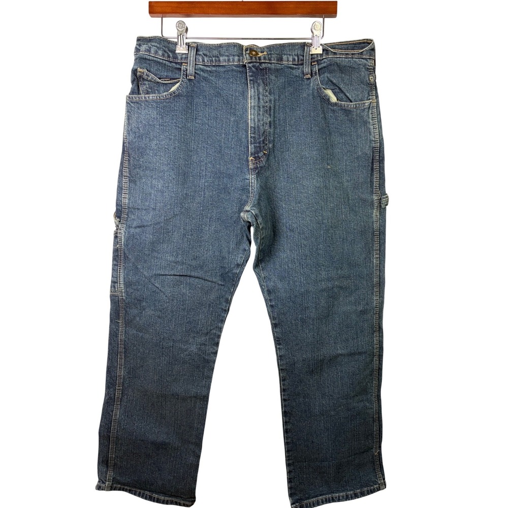 Genuine Dickies Carpenter Jeans Mens 36x30 Blue Excellent Hammer Loop Utility